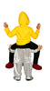 GP83412 – Clown Spuk Mit Gelbem Hoodie – Größe: 128/134, 140/146 – Farbe: Gelb