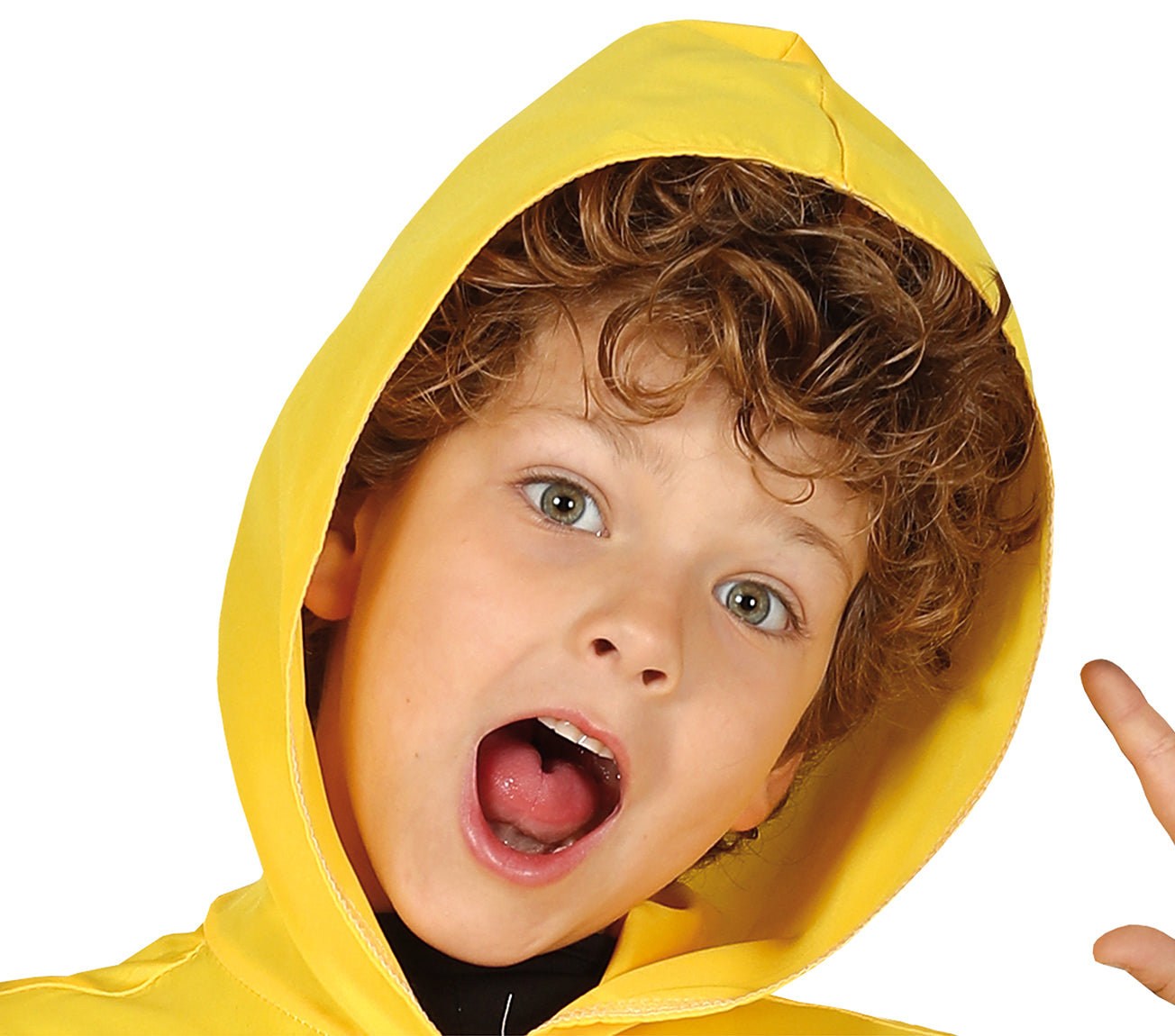 GP83412 – Clown Spuk Mit Gelbem Hoodie – Größe: 128/134, 140/146 – Farbe: Gelb