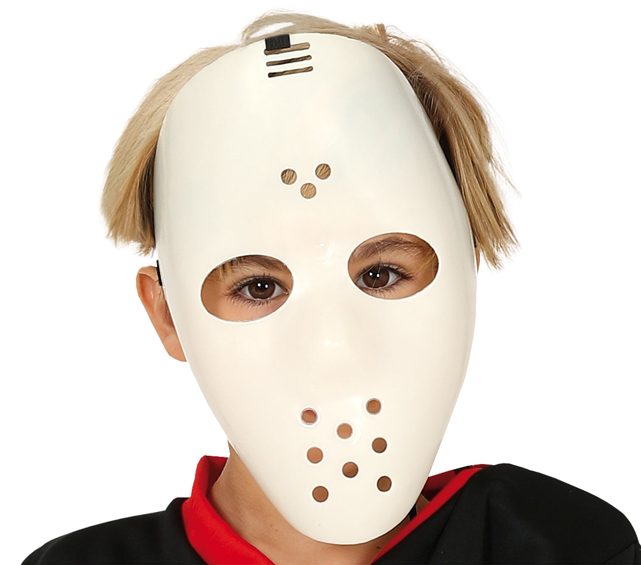 GP83446 – Halloween Hockey Maske Sport Outfit Kostüm – Größe: 110/116 – Farbe: Schwarz