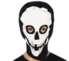 GP83449 – Skelett Halloween Kostüm Kapuzen Overall – Größe: 98/104, 110/116, 128/134, 140/146 – Farbe: Schwarz