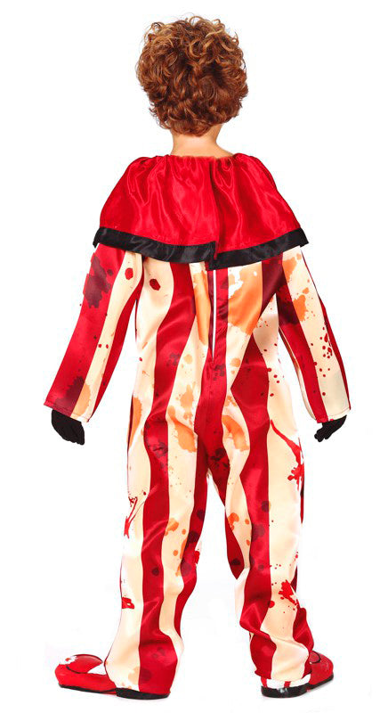 GP83460 – Clown Halloween Kostüm Für Kinder – Größe: 128/134 – Farbe: Rot