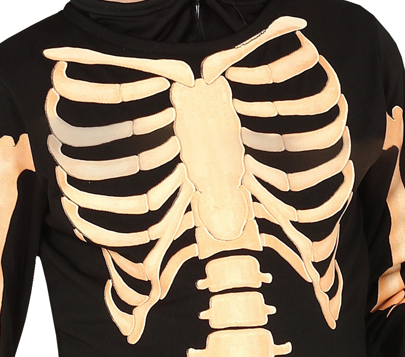 GP83493 – Skelett Halloween Anzug Gruselspaß – Größe: 98/104 – Farbe: Schwarz