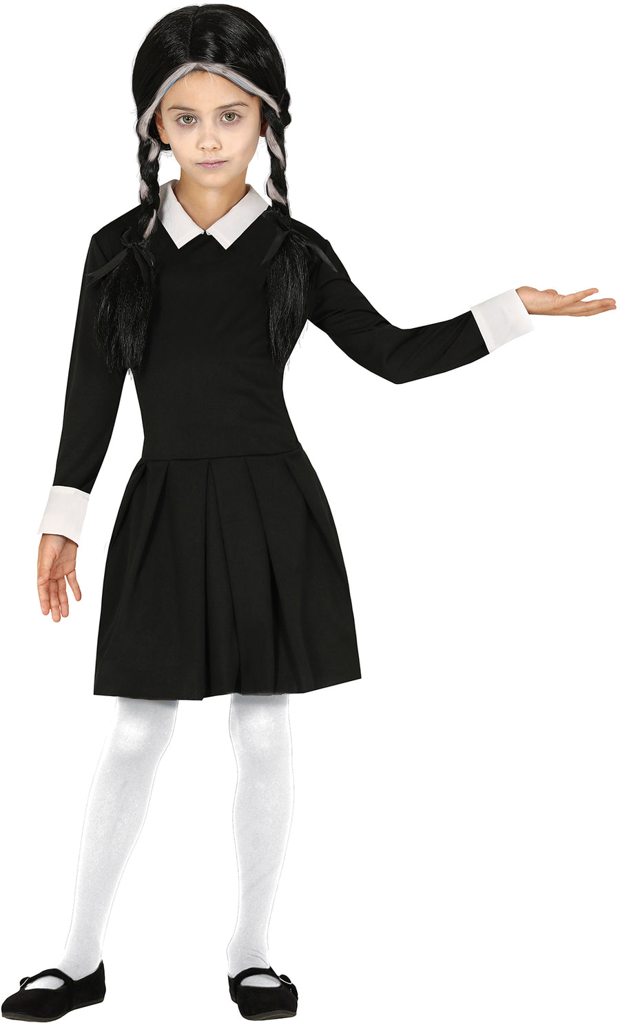 GP83500 – Halloween Film Schuluniform Kostüm Gothic – Größe: 110/116 – Farbe: Schwarz, Ansicht 2