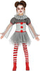 GP83508 – Clown Abenteuer Mini Kleid Kostüm – Größe: 98/104 – Farbe: Grau
