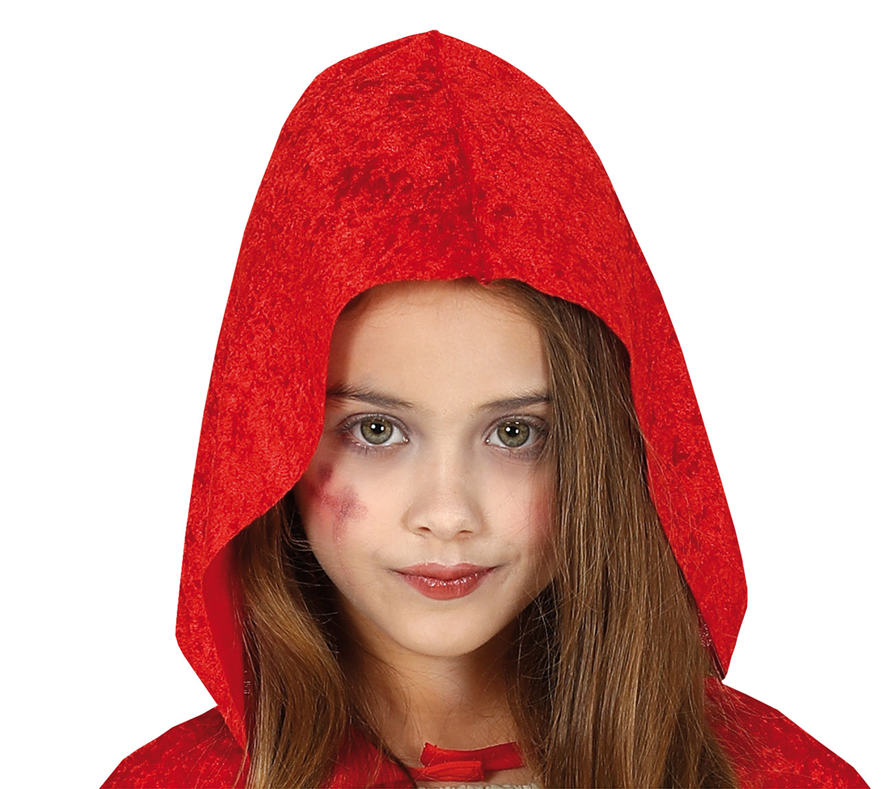GP83518 – Zombie Märchen Rotkäppchen Kostüm Kinder – Größe: 128/134 – Farbe: Braun