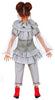 GP83521 – Clown Horror Halloween Kostüm Kinder – Größe: 110/116 – Farbe: Weiß
