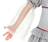 GP83521 – Clown Horror Halloween Kostüm Kinder – Größe: 110/116 – Farbe: Weiß