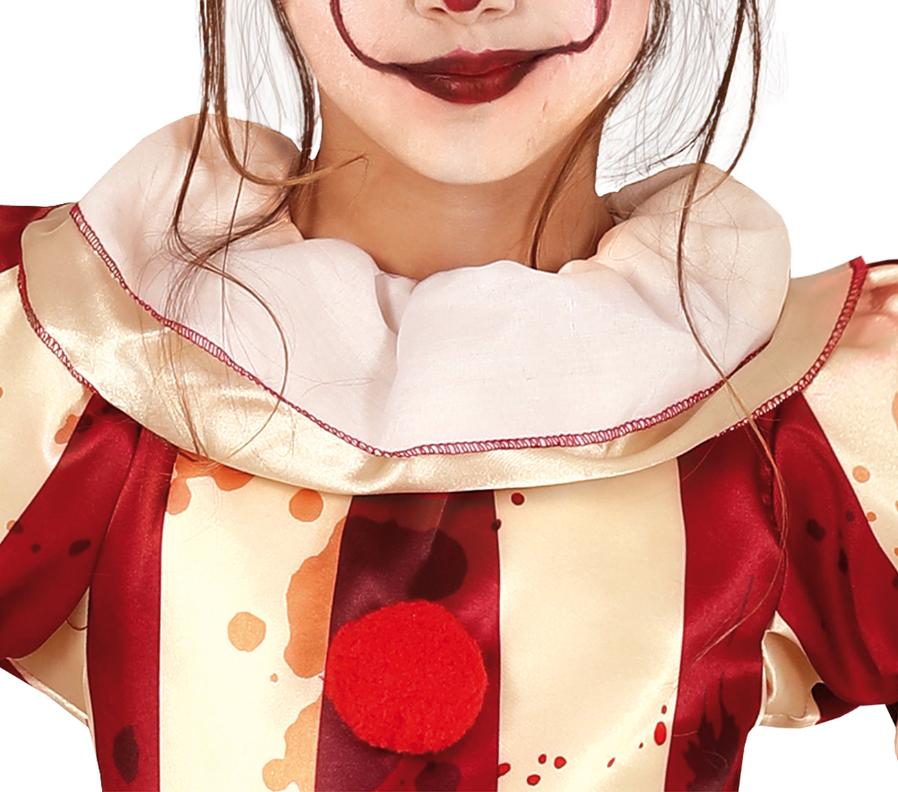 GP83527 – Clown Halloween Kinderkostüm Horror – Größe: 140/146 – Farbe: Beige