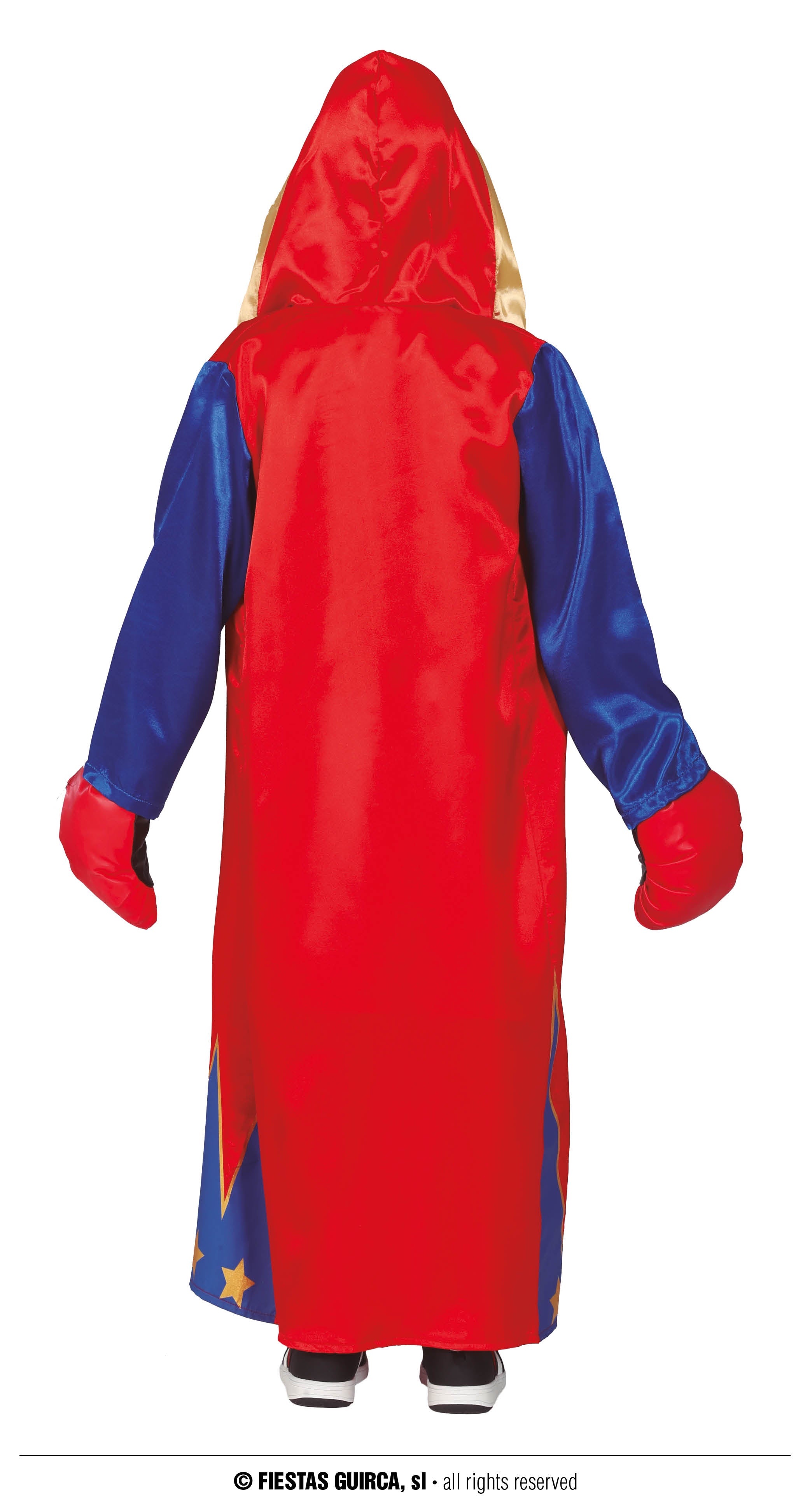 GP77241 – Boxer Champion Sportheld Kostüm – Größe: 98/104 – Farbe: Blau