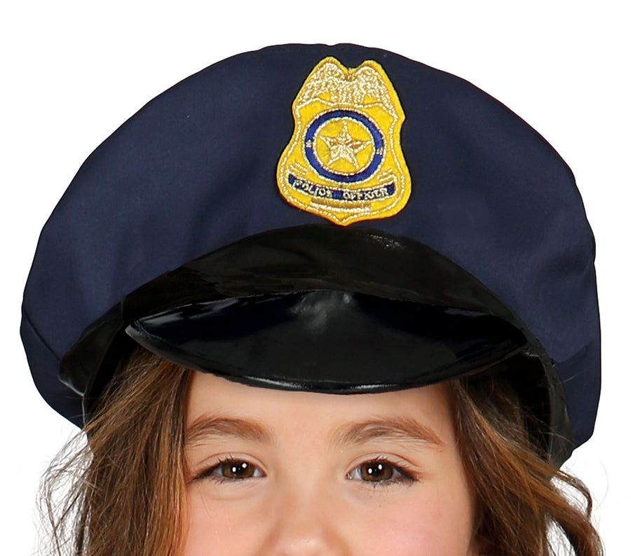 GP85700 – Polizei Karneval Anzug Kinder Mit Mütze – Größe: 140/146 – Farbe: Blau, Ansicht 2