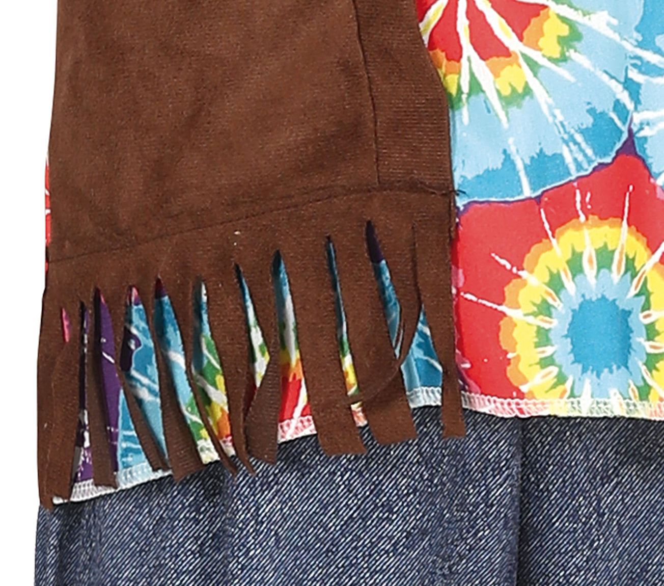 GP77748 – Hippie Traum Outfit Bunte 70er Jahre Mode – Größe: 98/104 – Farbe: Mehrfarbig
