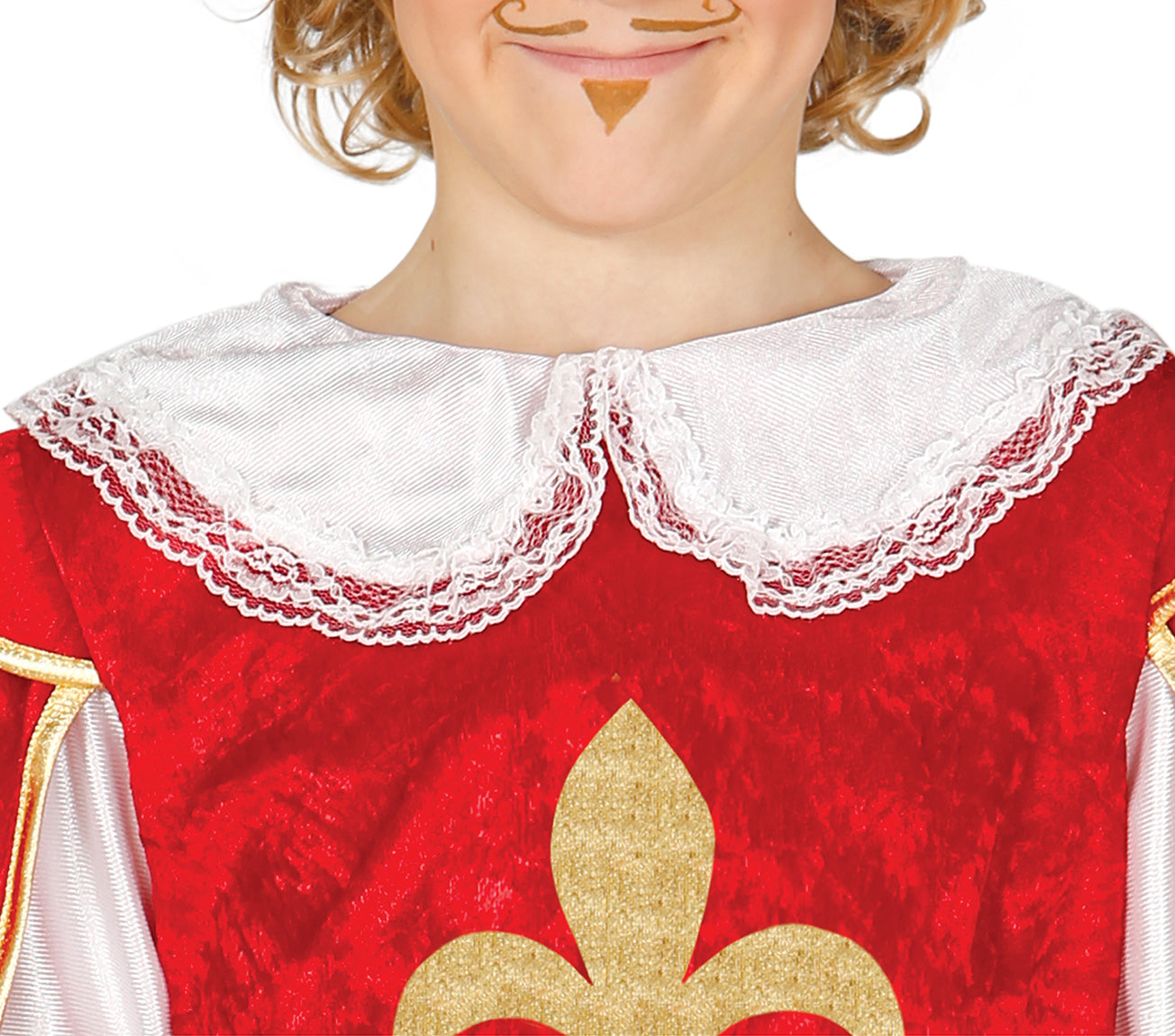 GP83376 – Musketier Karneval Abenteuer Mutig Kostüm – Größe: 140/146 – Farbe: Grau