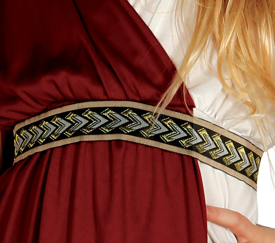 GP85952 – Römer Antike Tunika Rot Weiß Gold – Größe: 98/104 – Farbe: Grau, Ansicht 2