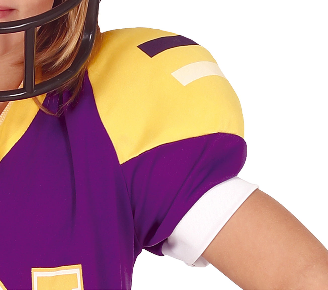 GP83573 – Sportlicher Footballheld Kostüm Karneval – Größe: 110/116 – Farbe: Lila