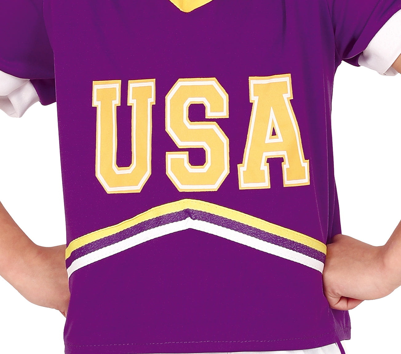 GP83573 – Sportlicher Footballheld Kostüm Karneval – Größe: 128/134 – Farbe: Lila