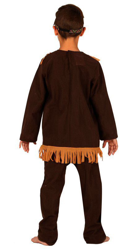 GP83579 – Indianerkostüm Kinder Stirnband Oberteil – Größe: 110/116 – Farbe: Braun, Ansicht 2