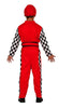 GP83586 – Sportpilot Rennen Outfit Karneval Checker – Größe: 110/116, 128/134, 140/146, 98/104 – Farbe: Rot