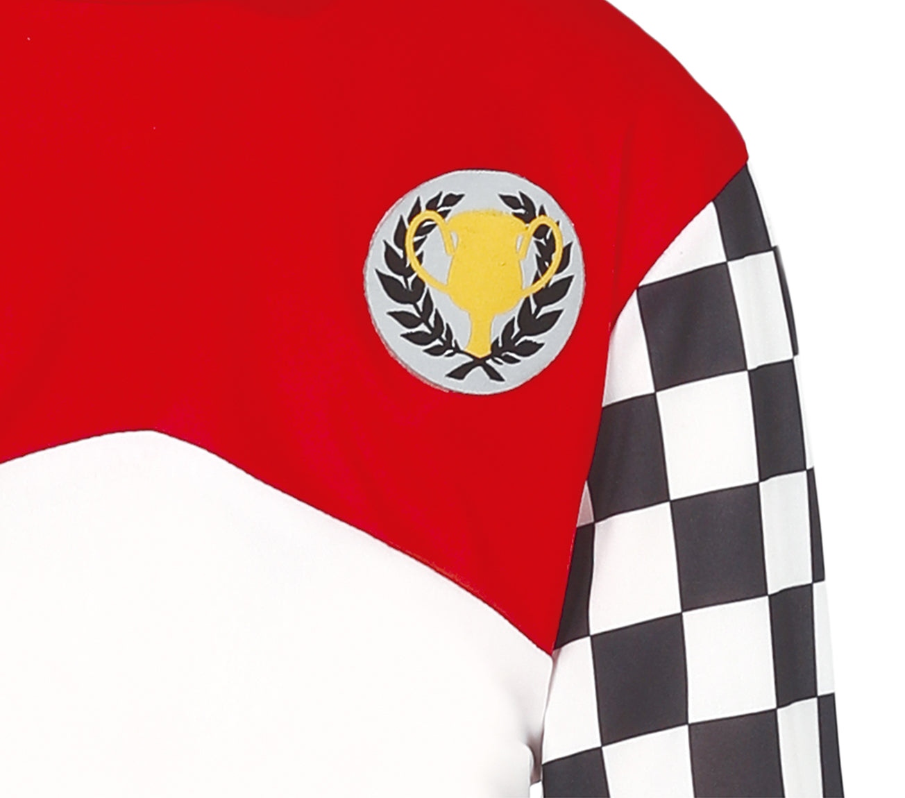 GP83586 – Sportpilot Rennen Outfit Karneval Checker – Größe: 110/116, 128/134, 140/146, 98/104 – Farbe: Rot