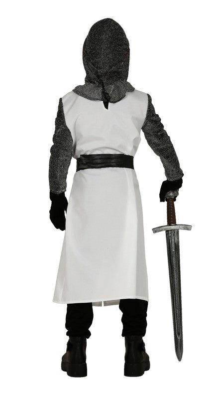 GP83592 – Ritter Abenteuer Mittelalter Kostüm – Größe: 140/146 – Farbe: Weiß