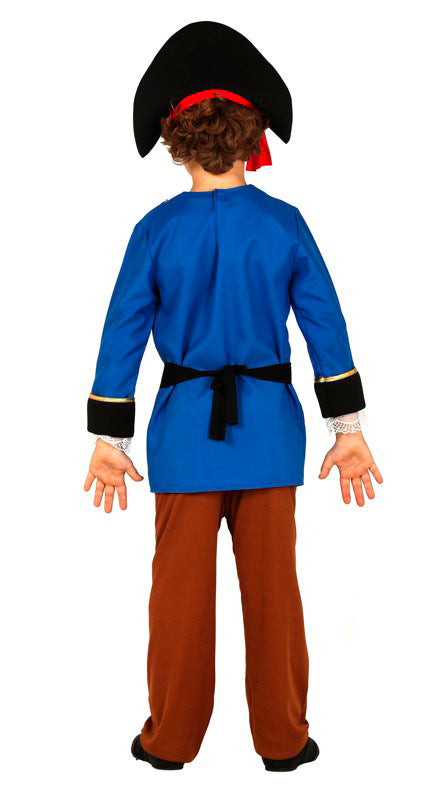 GP83596 – Pirat Kostüm Abenteuer Seeräuber Kinder – Größe: 98/104 – Farbe: Blau