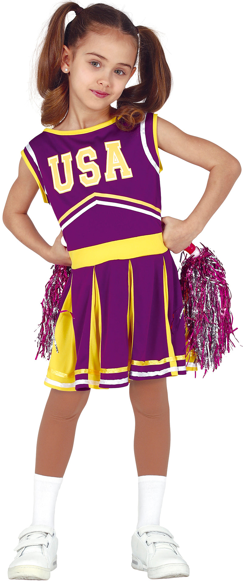 Cheerleader Kostüm für Mädchen mit Faltenrock