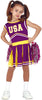 GP83618 – Superheld Comic Cheerleader Kostüm – Größe: 98/104 – Farbe: Lila