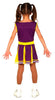 GP83618 – Superheld Comic Cheerleader Kostüm – Größe: 98/104 – Farbe: Lila
