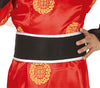 GP83634 – Asien Kimono Kostüm Kinder Rot Gelb – Größe: 110/116 – Farbe: Rot