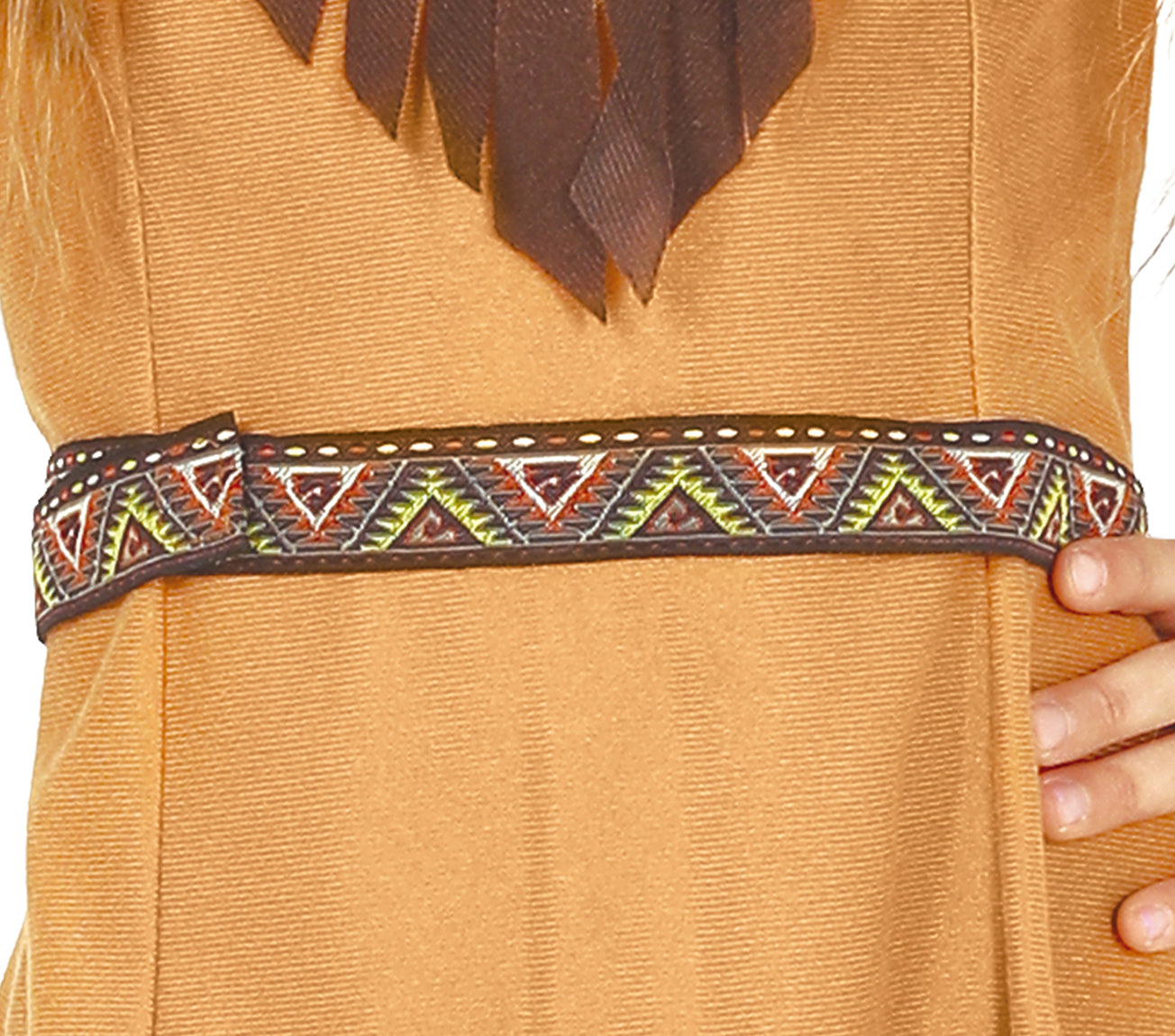 GP77319 – Indianerin Karnevalskleid Kinder – Größe: 110/116 – Farbe: Braun