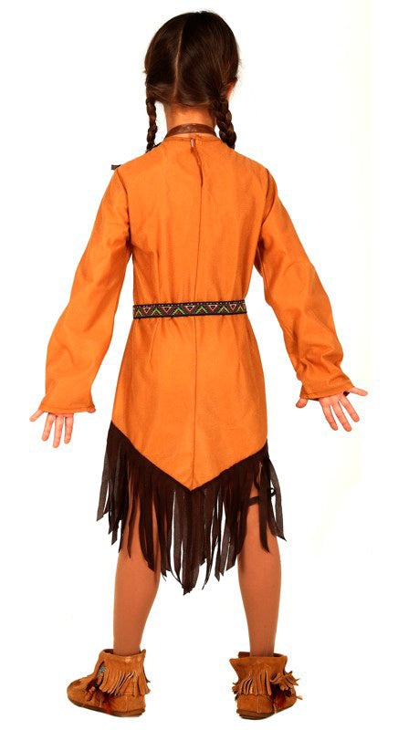 GP77319 – Indianerin Karnevalskleid Kinder – Größe: 140/146 – Farbe: Braun