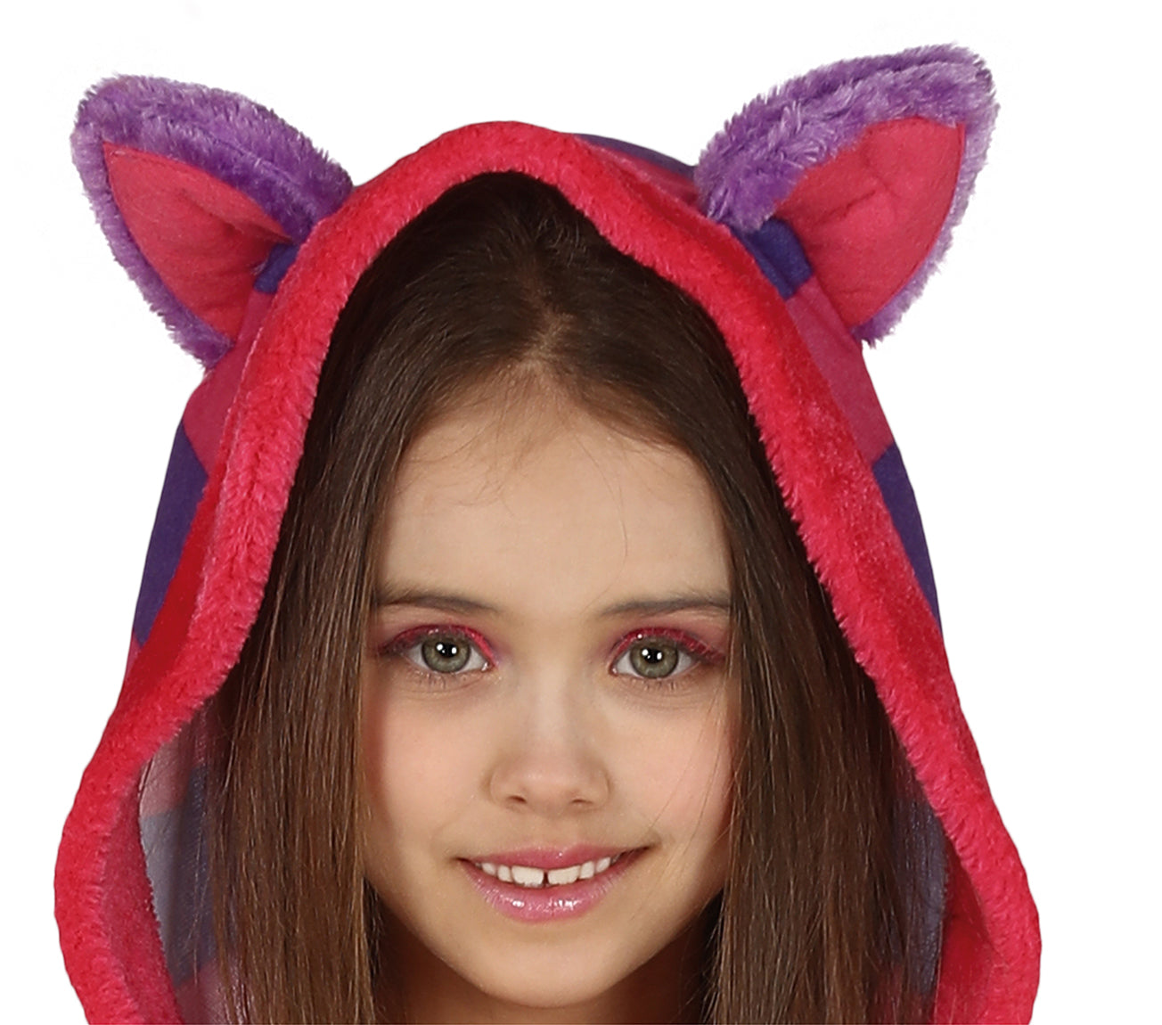GP83664 – Tierisches Faschingsoutfit Bunte Katze – Größe: 128/134 – Farbe: Lila
