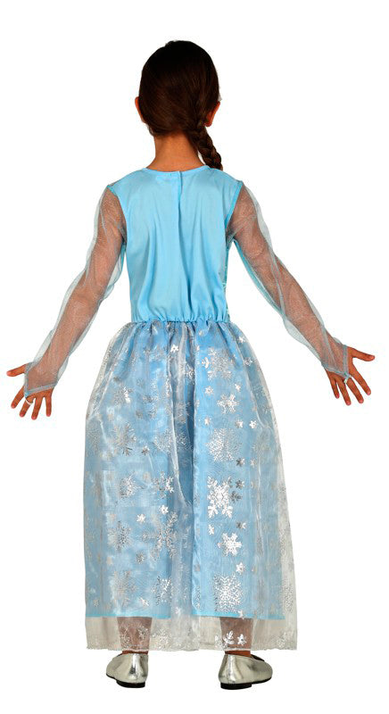GP83699 – Prinzessin Eiskönigin Kostüm Karneval – Größe: 98/104 – Farbe: Blau, Ansicht 2