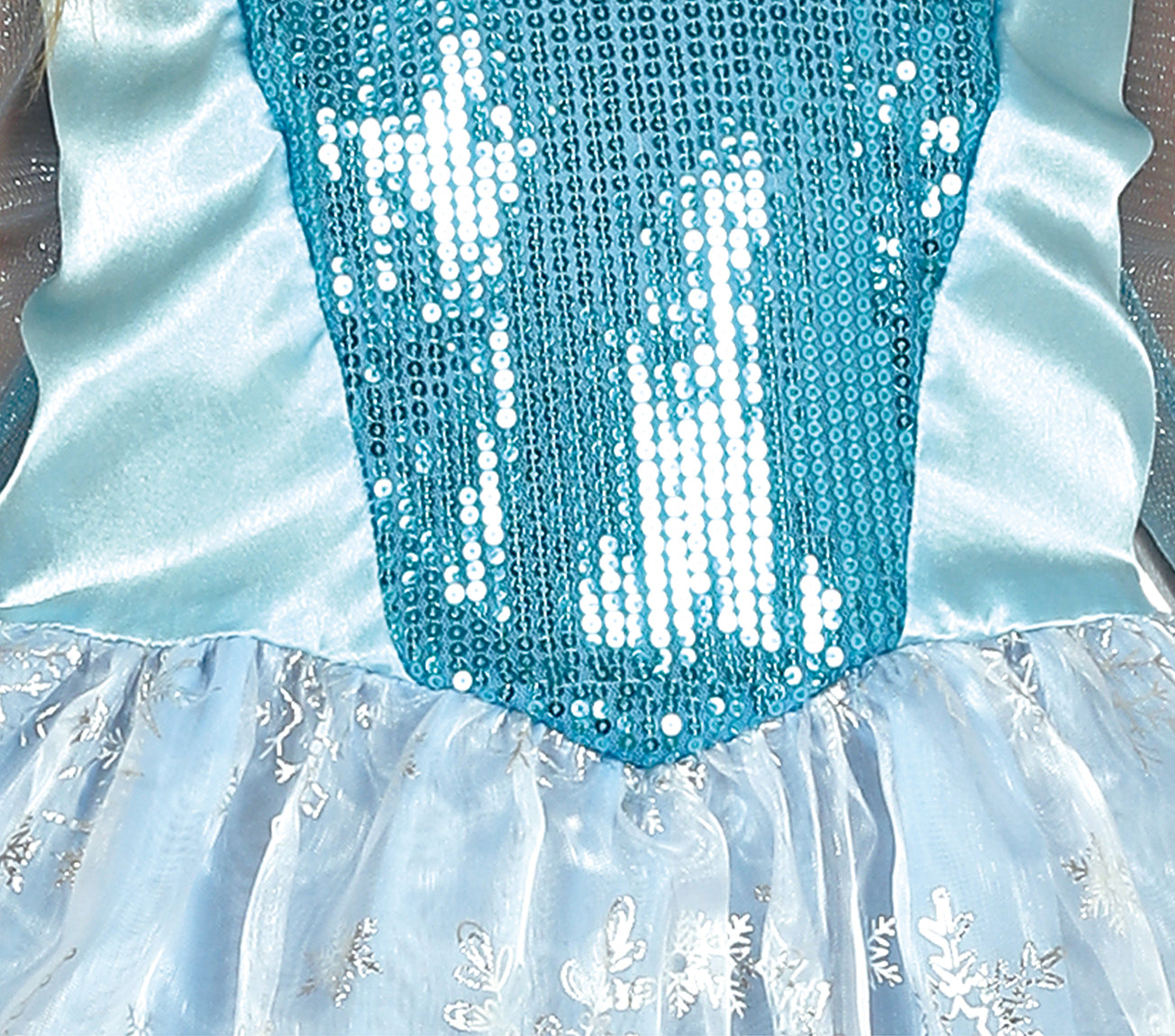 GP83699 – Prinzessin Eiskönigin Kostüm Karneval – Größe: 110/116 – Farbe: Blau