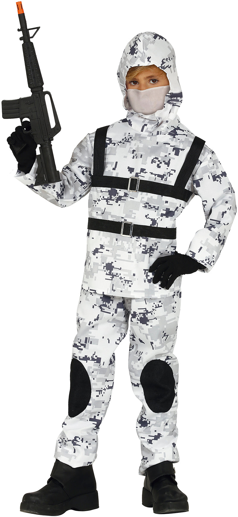 GP83725 – Militär Karneval Tarnung Spezial – Größe: 140/146 – Farbe: Weiß