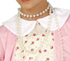 GP83728 – Großmutter Kostüm Blumen Haube Kinder – Größe: 110/116 – Farbe: Pink