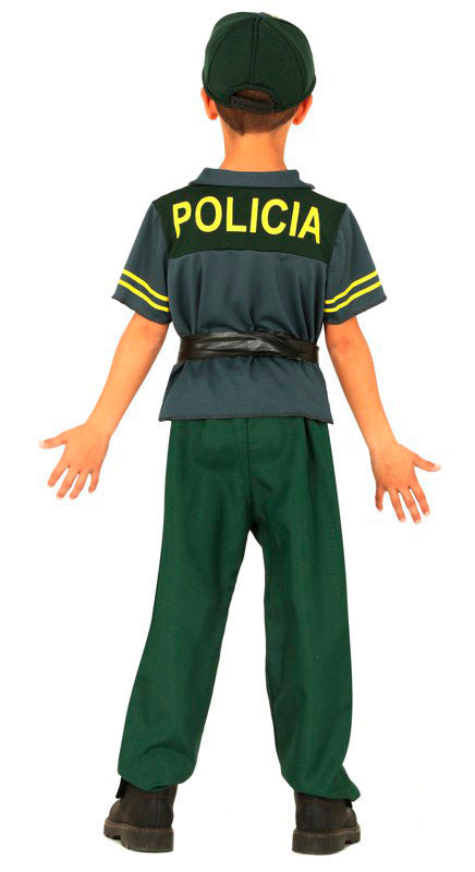 GP83738 – Polizei Abenteuer Uniform Hut Hemd – Größe: 140/146 – Farbe: Grün