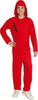 GP88689 – Dieb Kostüm Rot Overall Karneval – Größe: 14 - 16 Jahre – Farbe: Rot