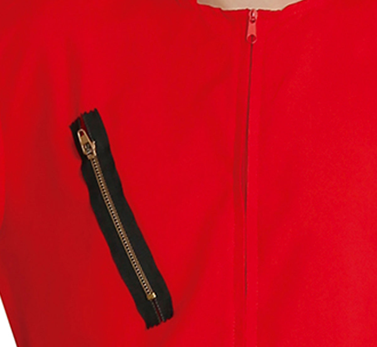 GP88689 – Dieb Kostüm Rot Overall Karneval – Größe: 14 - 16 Jahre – Farbe: Rot