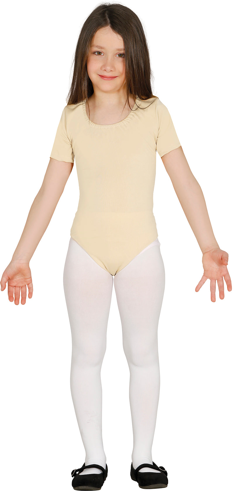 GP83756 – Tänzerin Einheitliche Eleganz Unifarbener – Größe: 9 - 12 Jahre – Farbe: Natural