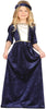 GP85596 – Prinzessin Mittelalter Kostüm Kinder – Größe: 140/146 – Farbe: Blau