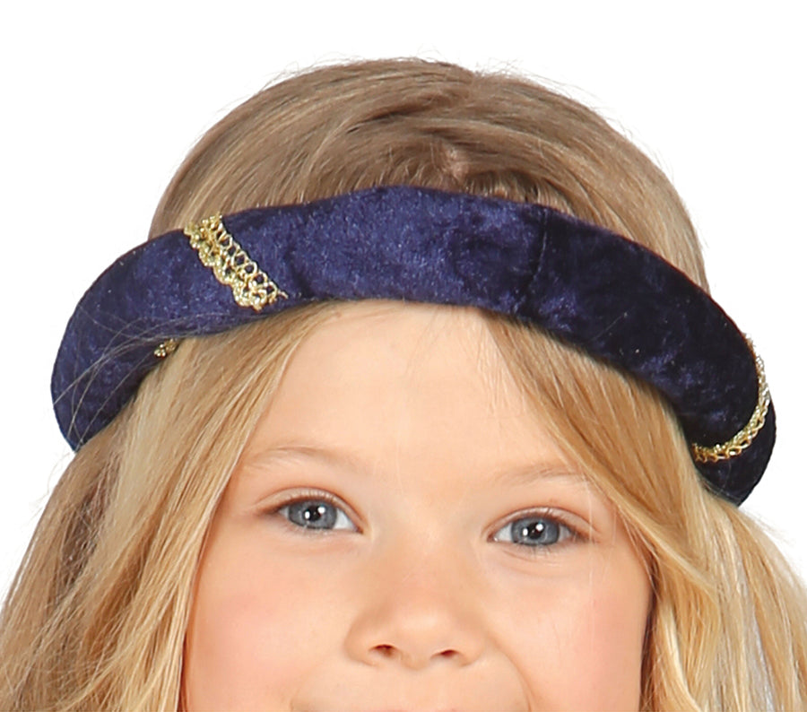 GP85596 – Prinzessin Mittelalter Kostüm Kinder – Größe: 140/146 – Farbe: Blau, Ansicht 2