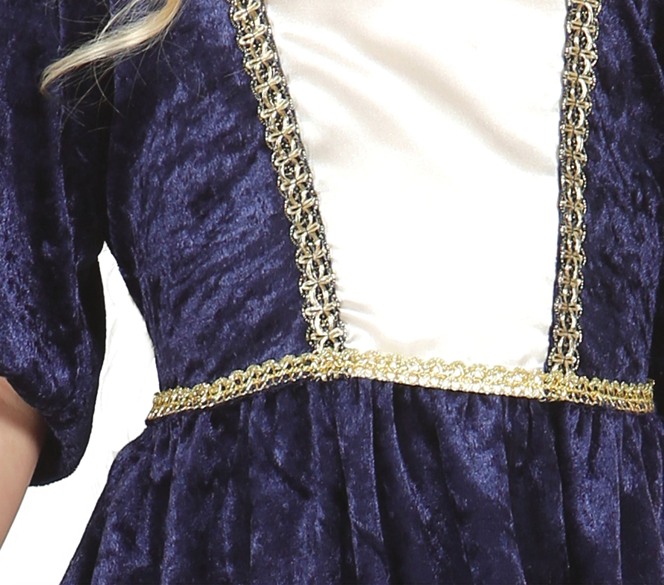 GP85596 – Prinzessin Mittelalter Kostüm Kinder – Größe: 140/146 – Farbe: Blau