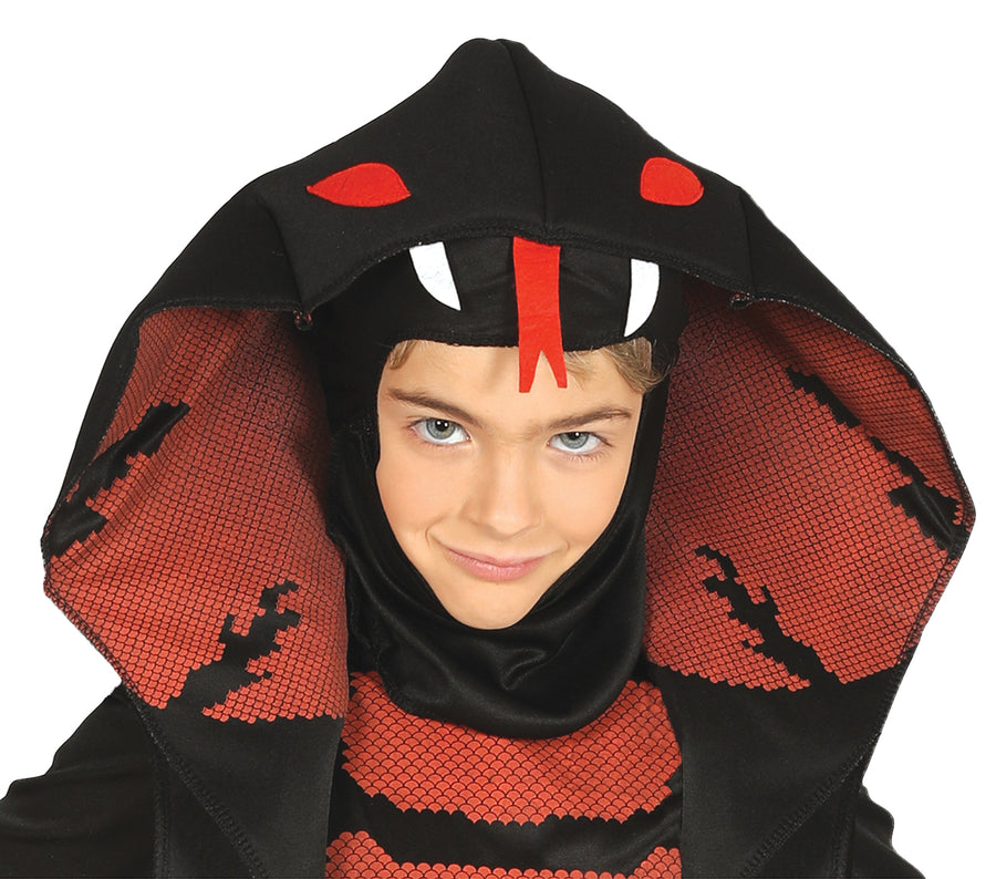 GP87363 – Ninja Abenteuerkostüm Schlange Schattenkrieger – Größe: 98/104 – Farbe: Schwarz, Ansicht 2