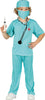 GP81193 – Ärzte Karnevalskostüm Kinder Chirurg – Größe: 98/104 – Farbe: Blau
