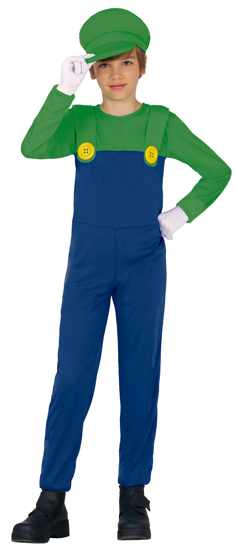 GP81122 – Superheld Abenteuerfigur Klempner – Größe: 98/104 – Farbe: Grün