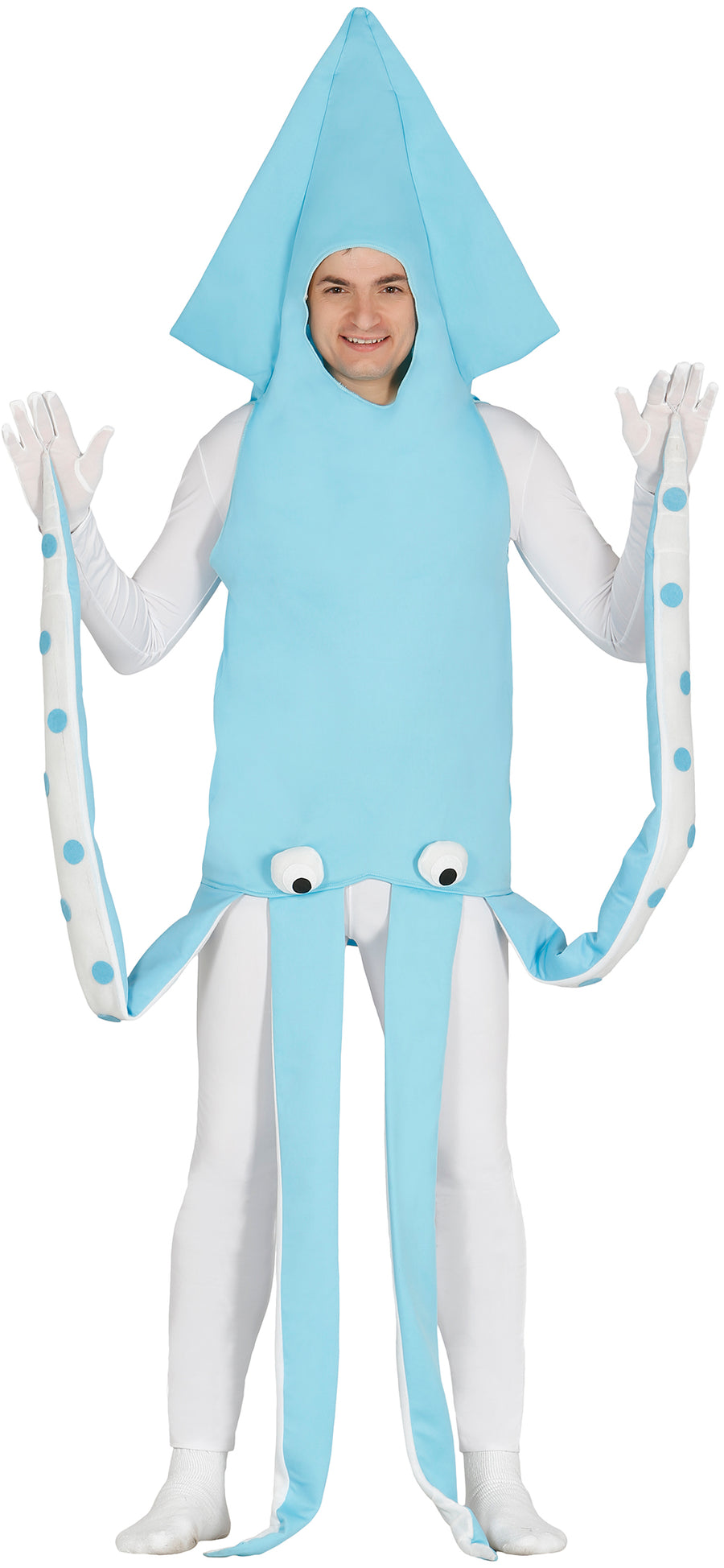 Tintenfisch Kostüm für Erwachsene blau