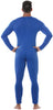 GP84373 – Sportler Karneval Ganzkörper Anzug – Größe: 46 - 48 (S) – Farbe: Blau