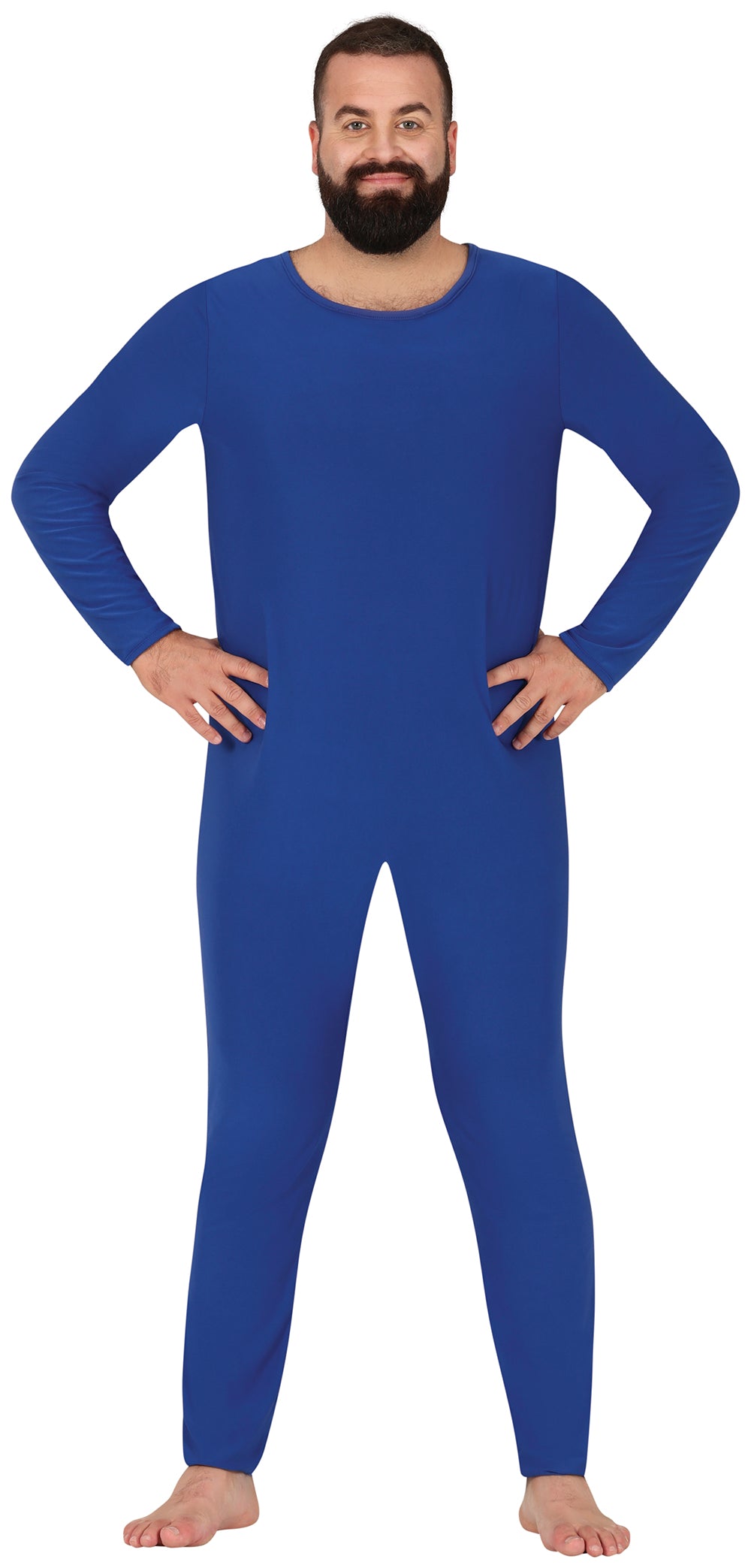 GP84373 – Sportler Karneval Ganzkörper Anzug – Größe: 54 - 56 (XL) – Farbe: Blau