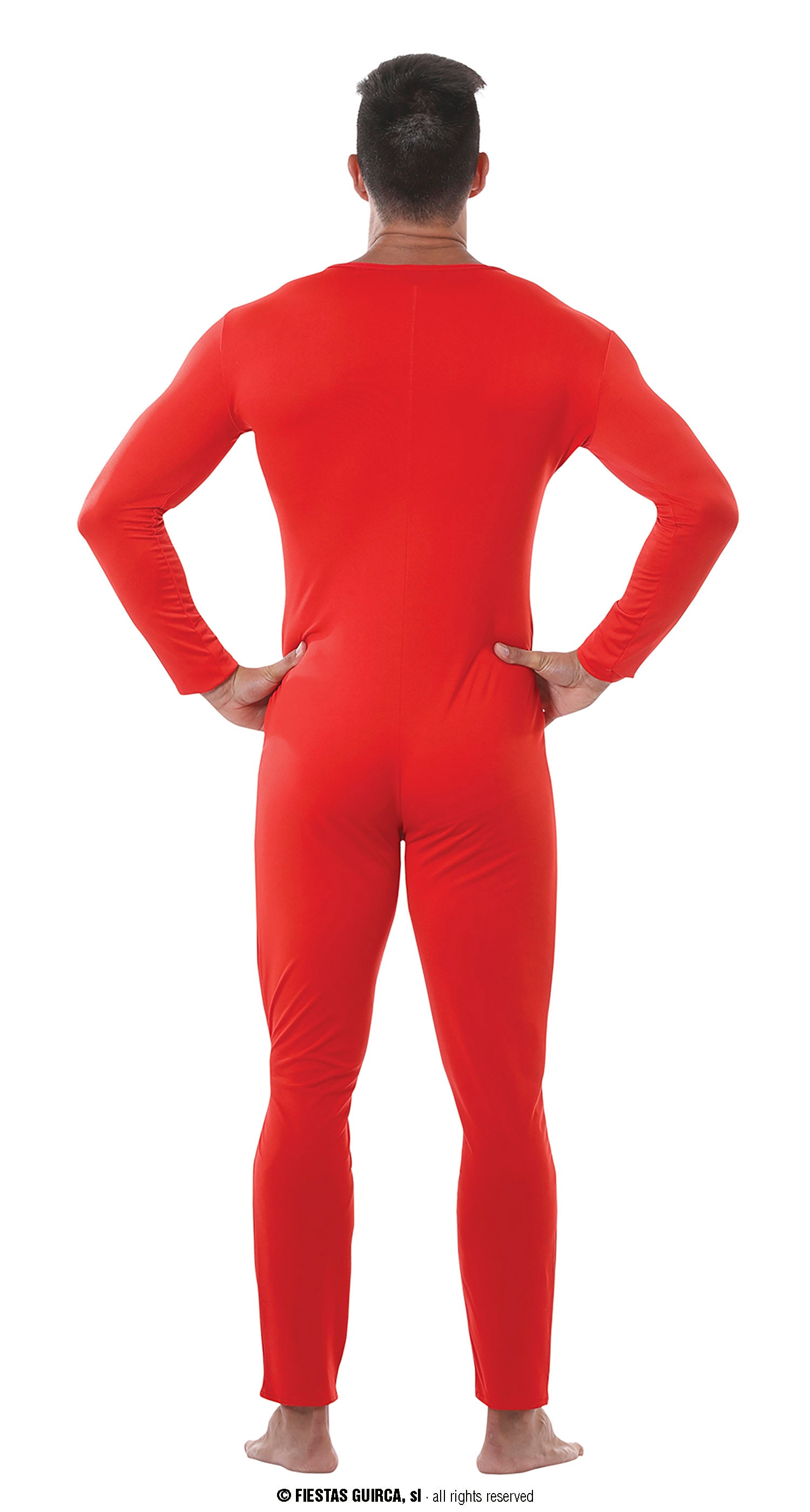 GP84374 – Sportlicher Karneval Rot Ganzkörper Stretch – Größe: 46 - 48 (S) – Farbe: Rot