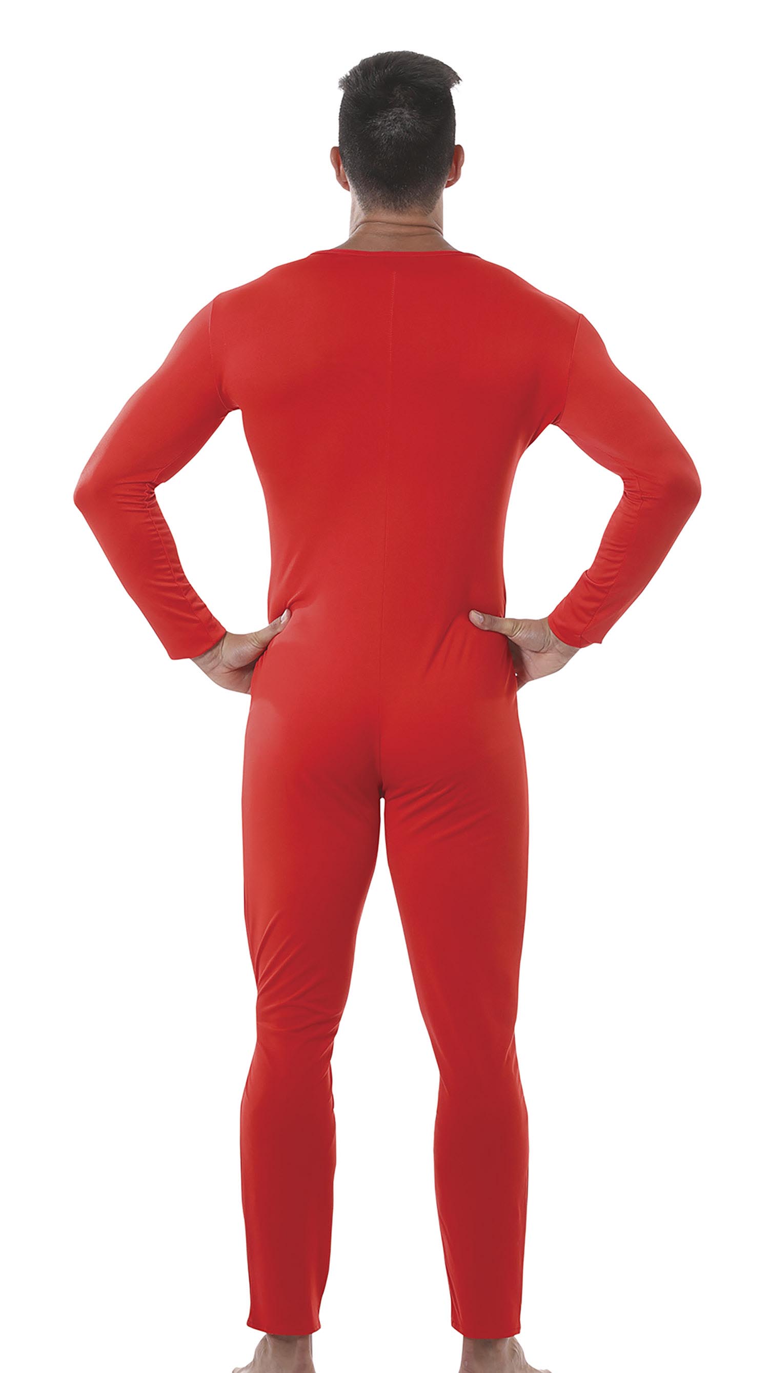 GP84374 – Sportlicher Karneval Rot Ganzkörper Stretch – Größe: 54 - 56 (XL) – Farbe: Rot